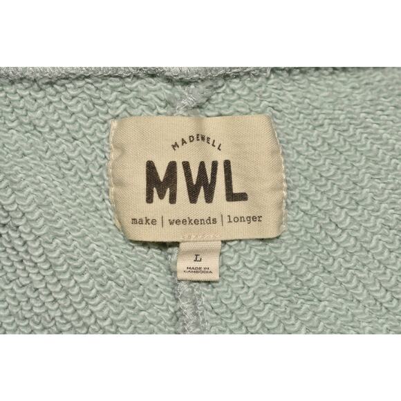 MADEWELL $80 Airyterry Tapered‎ Sweatpants Stitched-Pocket Edition Mint Large - Picture 3 of 3
